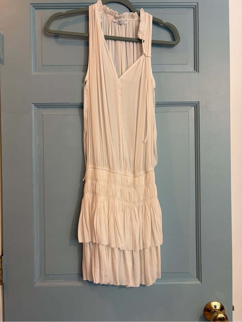 Current Air White Tiered Sleeveless Mini Dress - Picture 3 of 3